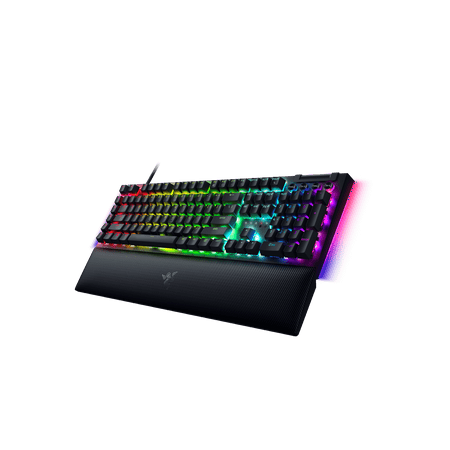 Razer - BlackWidow V4 Full Size Wired Mechanical Green Switch Gaming Keyboard with Chroma RGB - Black