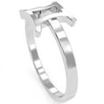 thumbnail image 5 of Gemini Zodiac Sign Ring In Solid 14k White Gold, 5 of 6