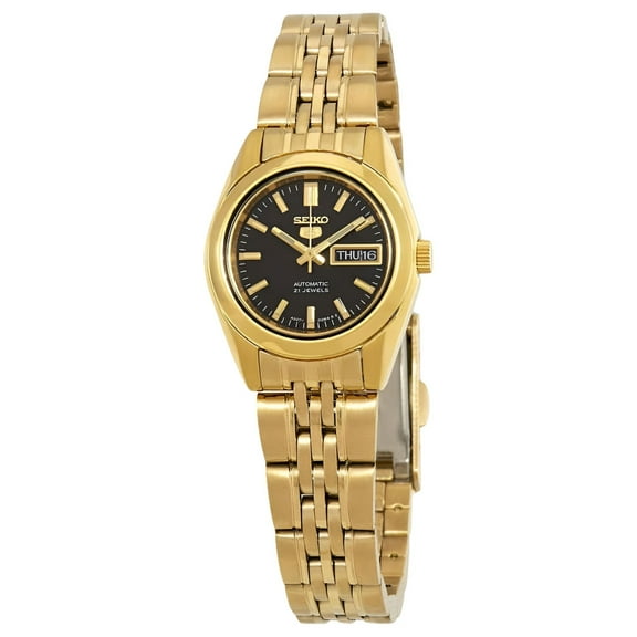 Seiko Women's 5 Automatic SYMA40K Gold Gold Tone Stainles-Steel Automatic Dress Watch
