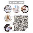 thumbnail image 5 of Boanket Black Spring Floral Cloth Napkins Set of 8, Holiday Napkins for Baby Shower, Summer Botanical Farmhouse Vintage Washable Reusable Dinner Napkins for Cocktail Wedding Party, 20 x 20 Inch, 5 of 7