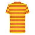 thumbnail image 3 of Klisyaur Men's Striped Shirts Short Sleeve Casual Comfortable Fashion Soft Tee Summer Regular Crew Neck Top, 3 of 4