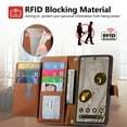 thumbnail image 6 of For Google Pixel 8 Pro Case,Decase Premium Leather Zipper Wallet Case With Wristband & RFID Blocking Card Slots Holder,Shockproof Anti-Scratch Phone Shell,for Google Pixel 8 Pro - Brown, 6 of 10