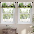 thumbnail image 2 of LALILO Kitchen Curtain Valance Tropical Rain Forest With Rod Pocket Window Curtain 52"x 18" Set of 2, 2 of 7