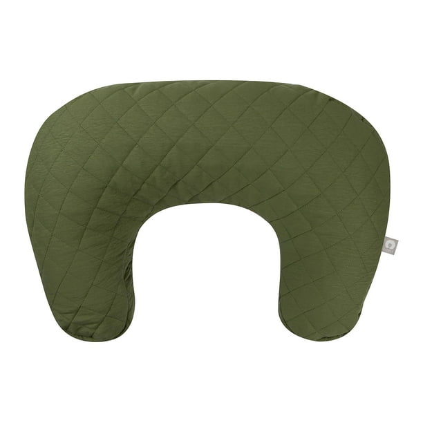 Cojín de lactancia acolchado Boppy Moss con funda de tela de lujo