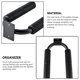 thumbnail image 4 of Toystoory Estante de almacenamiento de remo de Kayak de Metal soporte de montaje en pared deportes acuáticos gancho colgante muelles cobertizos Deportes acuáticos, 4 of 6