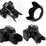 Professional Hard Lens Hood For Canon 70-300mm 55-250mm 18-55mm Lens (58mm compatible)