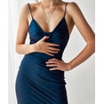 thumbnail image 3 of GHSDFBB Robe Satinée Sans Manches à Bretelles Spaghetti pour Femmes Cocktail Plage Soirée Col Bénitier à Pois Léopard Midi, 3 of 7