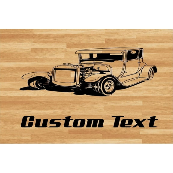 Hot Rod Profile Car Wall Decal - Auto Wall Mural - Vinyl Stickers - Boys Room Decor
