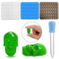 thumbnail image 4 of D-GROEE 1 Set 3D Skull Candy Chocolate Mold Easy Release Silicone Mold,40 Cavity Funny Biscuit Mold for Halloween Party, 4 of 7