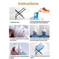 thumbnail image 2 of Inteprter Estante de cubo grueso plegable para botellas de agua, resistente al óxido, dispensador de soporte práctico para el hogar, Cocina y Comedor, 2 of 6