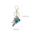 thumbnail image 2 of Miangastore Goldfish Shaped Keychain Purse Handbag Pendant Rhinestone Inlaid Key Chain, 2 of 8