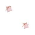 thumbnail image 4 of Bolsa Bowknot Kearding Organizador Almacenamiento Anillo Pendientes regalo Cumpleaños Rosa claro 7*9cm 2piezas, 4 of 6