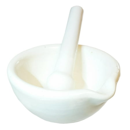 Duraflex Mortar Sleeve - GSC International 4-13021 Porcelain Mortar and Pestle, 100mm Opening and 130ml Capacity