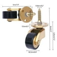 thumbnail image 6 of TOOL1SHOoo 4 Heavy Duty Casters Locking Casters with 360 Degree No Noise Brass Wheels, 6 of 12