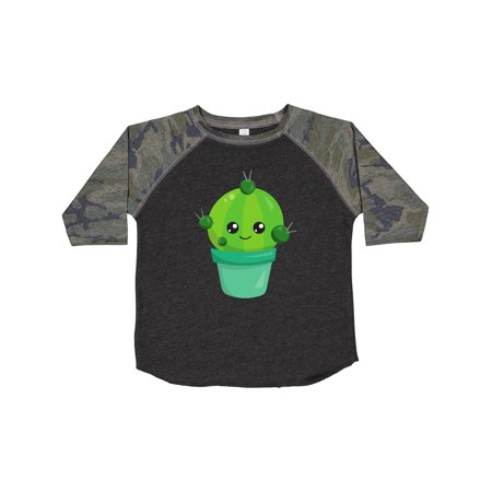 

Inktastic Cute Cactus Kawaii Cactus Green Cactus Pot Gift Toddler Toddler Girl T-Shirt