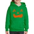 thumbnail image 3 of Awkward Styles Halloween Hoodies for Kids Boys Girls Orange Jack-O'-Lantern Hooded Youth Sweatshirt, 3 of 5