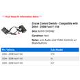 thumbnail image 2 of Cruise Control Switch - Compatible with 2004 - 2008 Ford F-150 2005 2006 2007, 2 of 2
