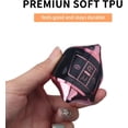 thumbnail image 3 of Key Fob Cover Compatible with Volkswagen Atlas Alltrack Jetta Passat Tiguan Keychain Case Holder Protector,Black-pink, 3 of 7
