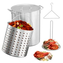 Zimtown 30qt Fryer Pot Turkey Pot Boil Pot Kit Aluminum