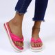 thumbnail image 4 of Moda mujer correa de tobillo verano sandalias planas chanclas Shose Wmkox8yii hj789, 4 of 8
