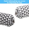 thumbnail image 3 of Moyic 2 uds. De soporte para bolsas de lino y algodón, dispensador de bolsas con patrón de rejilla triangular de 3 capas con gancho para Almacenamiento y organización del hogar, 3 of 6