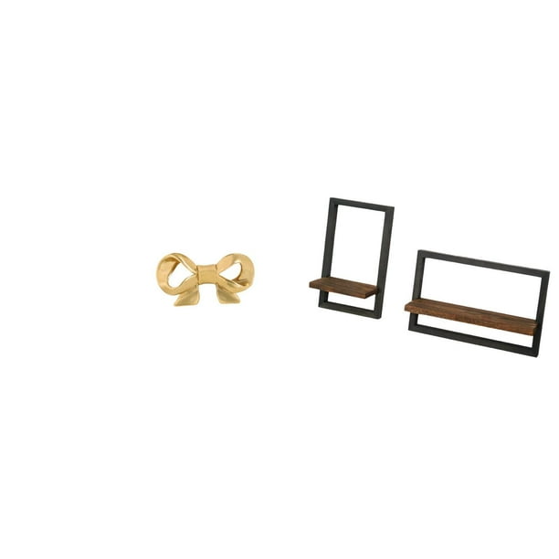 Tirador de latón con forma de lazo para muebles, ideal para armarios, estantes de madera, estantes de pared y almacenamiento. Material resistente, apt