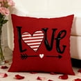 thumbnail image 2 of Decoración de Día de San Valentín Funda de Almohada Patrones en Forma de Corazón Cojín de Sofá Decoración de Ambiente Festivo Decoración de Sala de Estar Y Dormitorio Decoraciones de Día de San Valent, 2 of 6