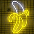 thumbnail image 2 of Letreros de neón de plátano Luces de neón LED Luces decorativas de pared Luces de neón para pared de habitación Dormitorio de niños, 2 of 6