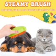 thumbnail image 4 of HEQUSIGNS 3 In1 Cat Steamy Brush, Self Cleaning Steam Cat Brush with USB Rechargeable Cat Steam Brush Efficient Cat Steamer Brush for Massage Removing Tangled Loose Hair(Green), 4 of 7