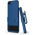 thumbnail image 4 of BELTRON iPhone 7/8/SE 2020 Holster Case, Super Slim Rubberized Grip Case & Swivel Belt Clip Holster Combo with Built-in Kickstand for for Apple iPhone SE 2nd Gen 2020, 8, 7, 6, 6s Blue, 4 of 7