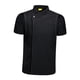 thumbnail image 2 of Chaqueta de chef de manga corta, transpirable, uniforme de cocina para hombre y mujer. XL negro, 2 of 8