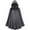 Gray, variant on Hvyesh Men Women Hooded Renaissance Cloak Adult Halloween Medieval Victorian Cape Gothic Role-playing Cape