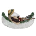 thumbnail image 4 of Northlight 18.5" Red and White Fishing Santa Claus in a Canoe Christmas Tabletop Decoration, 4 of 4