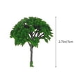 thumbnail image 2 of HEALEEP 100Pcs Miniature Trees Crafts for Dollhouse and Track Scene Accessory Tree Green, 2 of 8