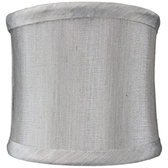 4x4x4 Crisp Shantung Clip-On Sconce Half-Shell Lamp shade Gray
