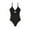Black, variant on Wancir Fashion Women Summer Solid Color with Chest Cushion and No Steel Support Sexy Backless Strap Bikini Swimsuit Swim Tops Women for Beach/Pool