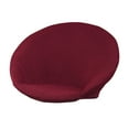 thumbnail image 2 of Housse de Chaise Ronde en Jacquard, Housse de Chaise Lune en Polyester à Haute Extensibilité, Protection des Meubles de Salon, Lavable, Rouge, Taille Rouge, 2 of 8