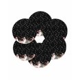 thumbnail image 7 of 13 Inch Round Placemats Set of 6, Black Christmas Non Slip Heat Insulation PP Table Mats, Snowflake Xmas Tree Ball Elk Winter Washable Place Mats for Kitchen Dining Party Table Decor, 7 of 7