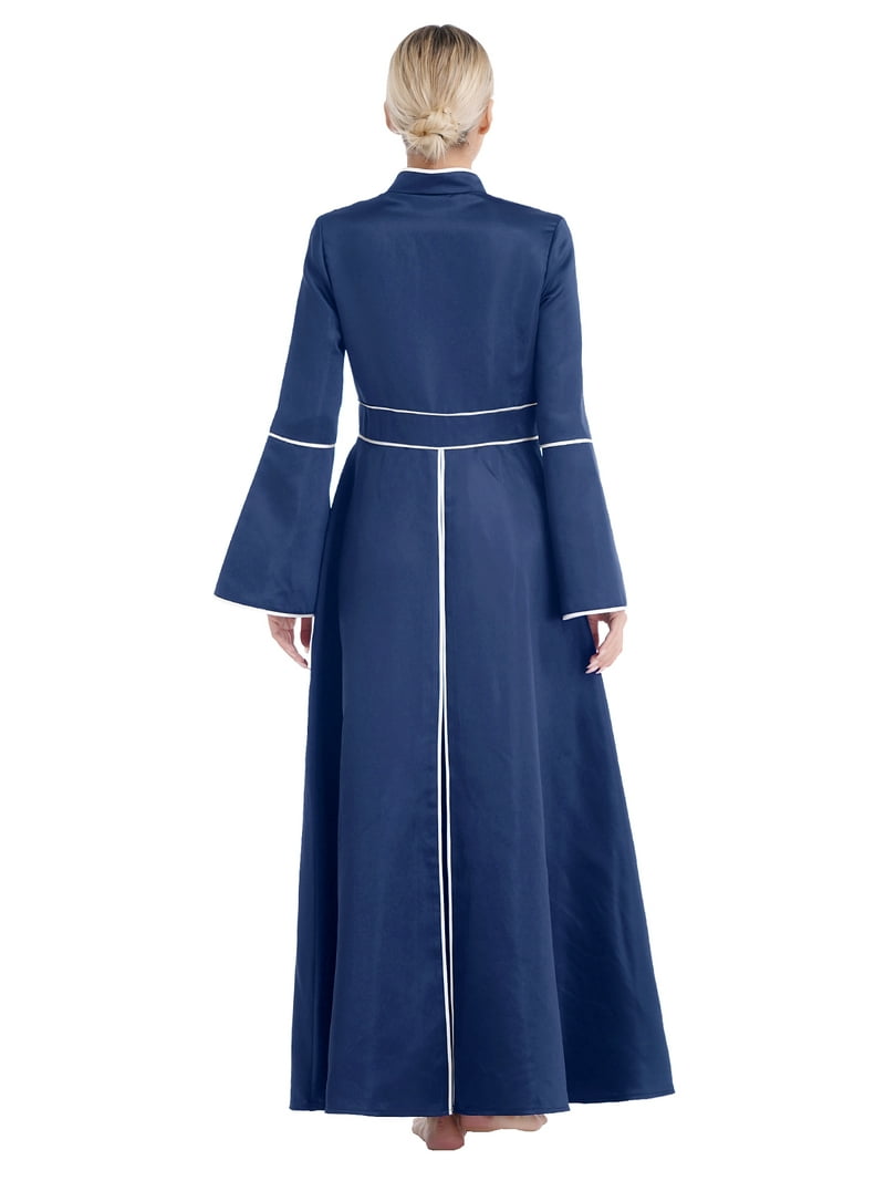 elegant first lady church dresses Long Sleeve Floral Embellished A-Line Gown main image 1