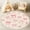 Color 3, variant on Pink Round Rug 4ft, Pink Satin Ribbon Bow Seamless Soft Pastel Washable Circle Rugs for Girls Kids Teens Bedroom Non-Slip Nursery Rug for Playroom Classroom Decor