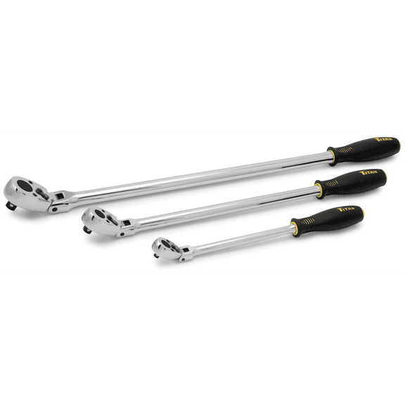 TITAN 3-PC EXTRA-LONG FLEX-HEAD RATCHET SE