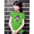 thumbnail image 2 of Cute Halloween Witch T-Shirt Juniors -Image by Shutterstock,  x-Large, 2 of 4