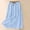 Light Blue, variant on Elvqul Elastic Waist Midi Skirt for Women A-Line Skirt Vacation Black Pleated Beach Summer Juniors Swing Skirts Plain