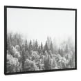 thumbnail image 2 of Kate and Laurel Sylvie Forest On A Foggy Day BW Framed Canvas Wall Art by The Creative Bunch Studio, 28x38 Black, Decorative Nature Art for Wall, 2 of 6