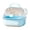 Blue, variant on HOARBOEG Blue Acrylic Transparent Hamster Cage Bird Carrier, Portable Small Animal Travel Backpack with Water Bottle, Escape Proof Lightweight Pet Carrier for Hamster Bird