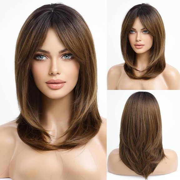 DAPRZIY Layered Wigs for Women Synthetic Wig