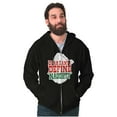 thumbnail image 5 of Funny Xmas Dear Santa Define Naughty Unisex Plus Size Zip Hoodie Brisco Brands 5X, 5 of 6