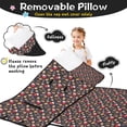 thumbnail image 3 of Dark Christmas Drink and Cookie Pattern Toddler Nap Mats for Kids Preschool,50"x20" Sleeping Mat Bag or Kids,Toddler Sleeping Bag,Toddler Nap Mat or Daycare, 3 of 6