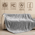thumbnail image 4 of Sleepbella Electric Blanket with Temperature and Time Control,1-12 Hour Auto-off ,5 Temperature Levels,Full Size with Controller,Queen Size Two Controllers, Overheat Protection,Machine Washable, 4 of 8