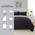 thumbnail image 6 of Mainstays All in One Reversible Comforter and Sheet set- 7 Piece, Queen, Black, 6 of 6